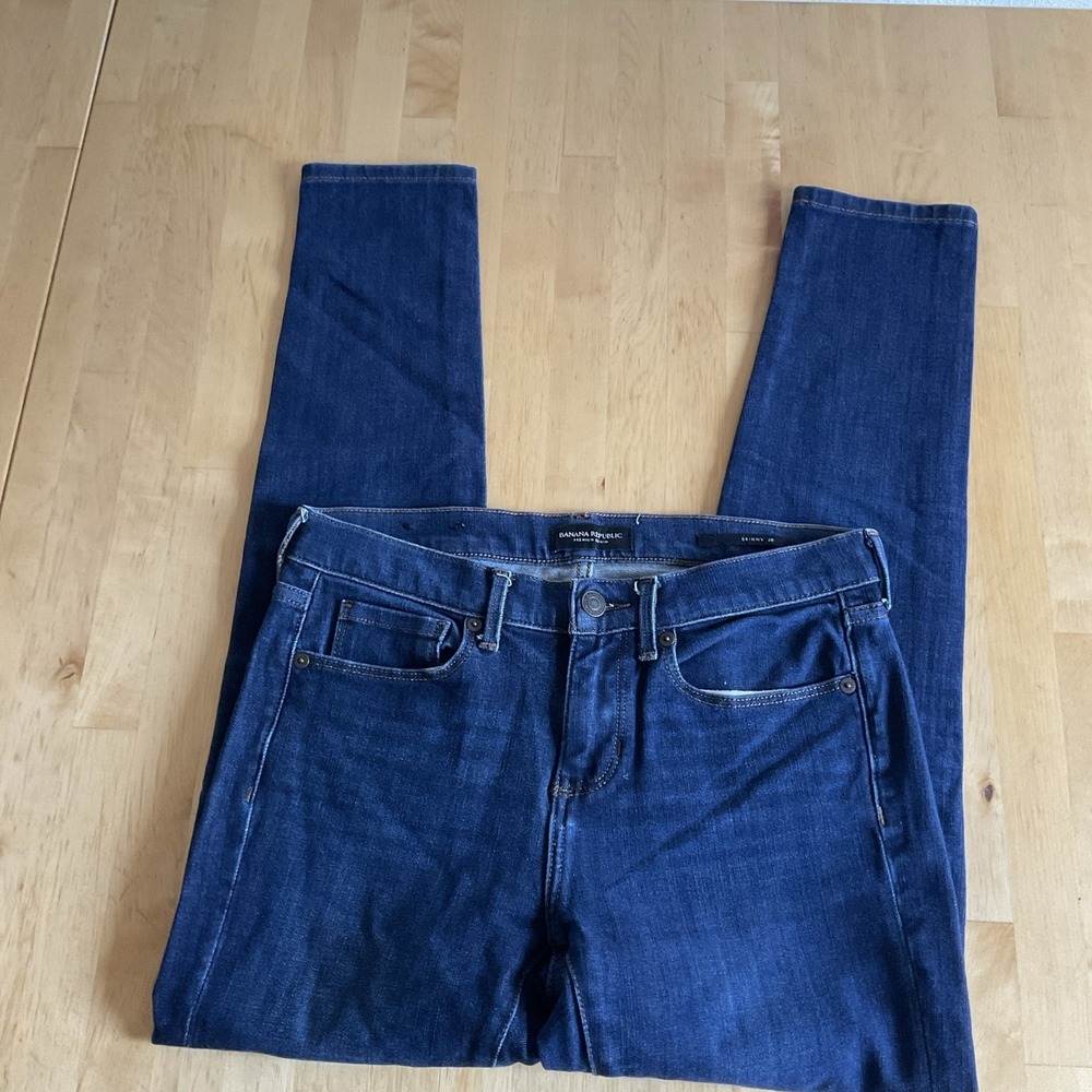 Banana Republic Jeans size 26 midrise skinny ankle Blue Denim